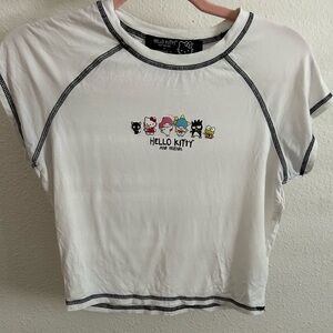 Hello kitty and friends crop top